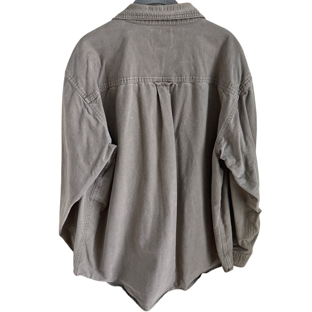 Gander Mountain Guide Series Canvas Shirt XL Tan Dog Embroidery Hunting Workwear - Picture 4 of 4